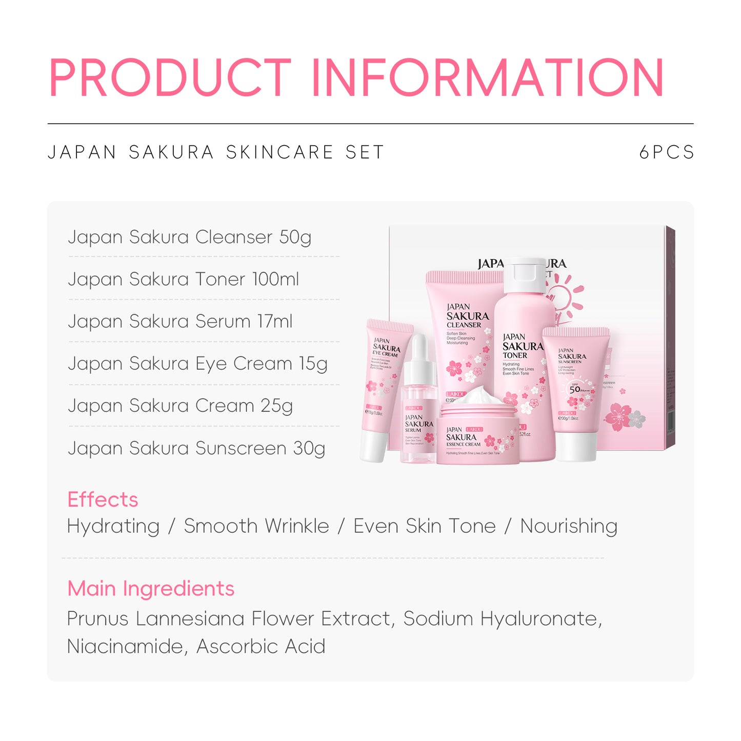 Sakura Japan Skin Care Set (Original)