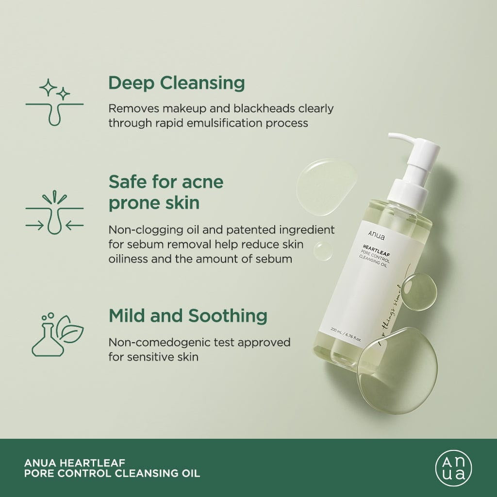 Anua Heartleaf Pore Control Cleansing Oil Pore Deep Cleansing (Original)